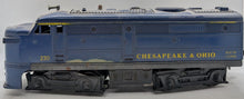 Load image into Gallery viewer, 1961 Lionel Postwar Chesapeake & Ohio Alco A Unit No. 230 Locomotive