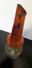 Load image into Gallery viewer, JAY B RHODES Havoline KALAMAZOO MICH Embossed OIL Glass Bottle Matching Spout