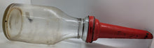 Load image into Gallery viewer, JAY B RHODES Havoline KALAMAZOO MICH Embossed OIL Glass Bottle Matching Spout