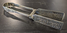 Load image into Gallery viewer, Victorian London Hallmark Asparagus Tongs Sterling Silver 1831 Dragon Crest