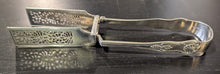 Load image into Gallery viewer, Victorian London Hallmark Asparagus Tongs Sterling Silver 1831 Dragon Crest