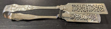 Load image into Gallery viewer, Victorian London Hallmark Asparagus Tongs Sterling Silver 1831 Dragon Crest