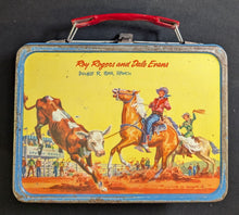 Load image into Gallery viewer, American Thermos Bottle Roy Rogers Dale Evans Aluminum Lunch Box Thermo Set