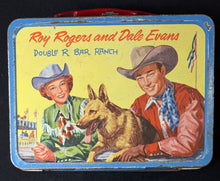 Load image into Gallery viewer, American Thermos Bottle Roy Rogers Dale Evans Aluminum Lunch Box Thermo Set