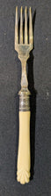 Load image into Gallery viewer, Victorian Silver Plate with Marked Sliver Mounted Forks and Knives Set in Box