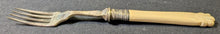 Load image into Gallery viewer, Victorian Silver Plate with Marked Sliver Mounted Forks and Knives Set in Box