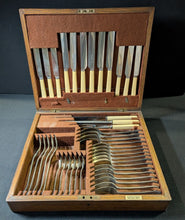 Load image into Gallery viewer, Mappin & Web Silver Plated Flatware In Fitted Casket Lot of 42 Pieces