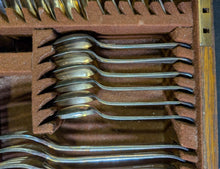 Load image into Gallery viewer, Mappin & Web Silver Plated Flatware In Fitted Casket Lot of 42 Pieces