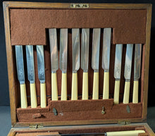 Load image into Gallery viewer, Mappin & Web Silver Plated Flatware In Fitted Casket Lot of 42 Pieces