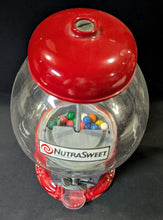 Load image into Gallery viewer, 1980's NutraSweet Gumball Machine Bank Carousel Industries Vending 14.5" tall