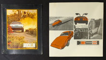 Load image into Gallery viewer, 1974-75 Bricklin Sports Car Color Dealer Poster Style Sales Brochures Lot 2