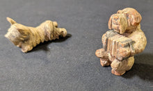 Load image into Gallery viewer, Hand-Carved Wooden Dog Figurines (Dog and Musician)