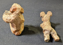 Load image into Gallery viewer, Hand-Carved Wooden Dog Figurines (Dog and Musician)