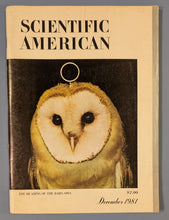 Load image into Gallery viewer, Dec 1981 Scientific American - Barn Owl Hearing - Vintage Science Magazine