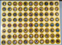 Load image into Gallery viewer, 1997-99 NHL Hockey Collectible Medallion Uncut Metal Sheet Golden Frame