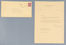 Load image into Gallery viewer, 1947 Philip Murray CIO Union TLS + Envelope Re: Autograph of Mrs. Hobby