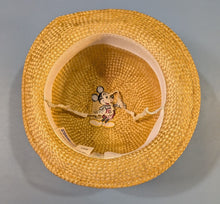 Load image into Gallery viewer, Vintage Disney Mickey Mouse Straw Hat Child Size