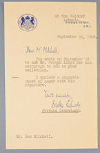 Load image into Gallery viewer, 1958 UK Foreign Office Letter Brooks Richards re: Selwyn Lloyd Autograph