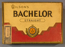 Load image into Gallery viewer, Vintage Wilson's Bachelor Straight Cigar Box - Canada Tax Stamp