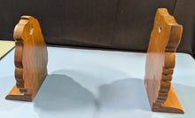 Load image into Gallery viewer, Vintage Wooden Owl Bookends Batik Style Design