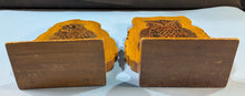Load image into Gallery viewer, Vintage Wooden Owl Bookends Batik Style Design