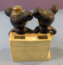 Load image into Gallery viewer, Vintage Mickey & Minnie Mouse Bisque Toothbrush Holder Disney