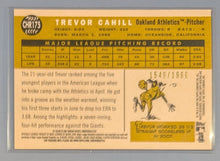 Load image into Gallery viewer, 2009 Topps Heritage Chrome Baseball Rookie Card - Trevor Cahill - CHR175