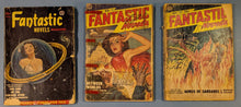 Load image into Gallery viewer, Lot 3 Vintage Fantastic Novels Pulp Sci-Fi Magazine 1950 Cummings Smith Stilson