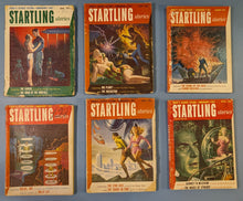 Load image into Gallery viewer, Lot 6 Startling Stories Pulp Sci-Fi Magazines 1953-55 Farmer Vance Farmer Vance
