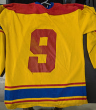 Load image into Gallery viewer, Vintage Yellow Red Eagle Hockey Jersey Retro Team Sports