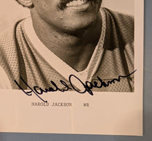 Load image into Gallery viewer, Signed Harold Jackson Photo LA Rams Wide Receiver Autographed Football