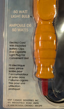 Load image into Gallery viewer, New MVP Pro-Lite 12V Incandescent Work Light 50W Battery Clips Cigarette Plug