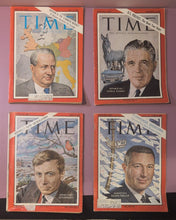 Load image into Gallery viewer, Lot of 4 Vintage TIME Magazines 1962 - Heath, Romney, Evtushenko, Ferkauf
