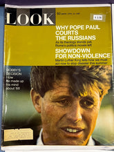 Load image into Gallery viewer, Lot of 4 LOOK Magazines 1968 & 1971 Kennedy, Hoffman, Nixon Covers