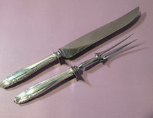 Load image into Gallery viewer, Wallace Stradivari Carving Knife and Fork Set With Sterling Silver Handle