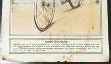 Load image into Gallery viewer, LA Press Montreal 29th June 1929 Bobby Walthour Cycling poster Good Condition