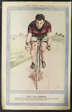 Load image into Gallery viewer, LA Press Montreal 24 May 1930 Piet Van Kempen Cycling Poster, Good condition