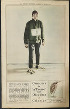 Load image into Gallery viewer, LA Press Montreal 22 March 1930 Edouard Fabre Marathon Poster, Good Condition