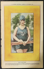 Load image into Gallery viewer, LA Press Montreal 10 November 1928 Daisy King Shaw Swimmer Poster, Good