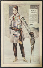 Load image into Gallery viewer, LA Press Montreal 13 February 1932 Arthur LaMalice Runner poster Good