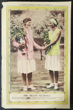 Load image into Gallery viewer, LA Press Montreal 18th October 1930 Mlle Betty Nuthall Tennis Poster, Good