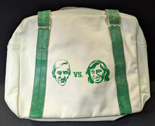Load image into Gallery viewer, Vintage 1970's Adidas Smith vs. Nastase Tennis Gym Bag - White & Green