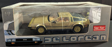 Load image into Gallery viewer, Sun Star 1981 Delorean Gold Edition Scale 1:18 Diecast Model