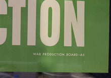 Load image into Gallery viewer, Original WWII Propaganda Poster - More Production, Give It Your Personal Atte...