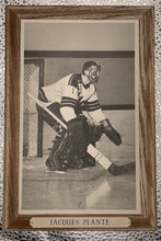 Load image into Gallery viewer, Vintage 1964-67 Jacques Plante Hockey Goalie Action Beehive Photo