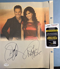 Load image into Gallery viewer, Donny & Marie Osmond Signed Photo Page JSA Certified Autograph CM26135
