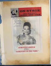 Load image into Gallery viewer, Dorothy Lamour Signed Photo "Barefoot in the Park" Showboat Dinner Theatre