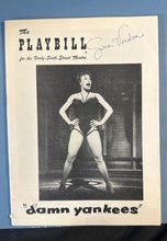 Load image into Gallery viewer, Vintage Damn Yankees Playbill Forty-Sixth Street Theatre Signed by Gwen Verdon