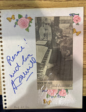Load image into Gallery viewer, Helen Merrill Autographed Scrapbook Page w/ Toronto Star Clipping 1990