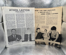 Load image into Gallery viewer, 1970’s Athol Layton Wrestling Newspaper Lot Lord of the Ring - with a message